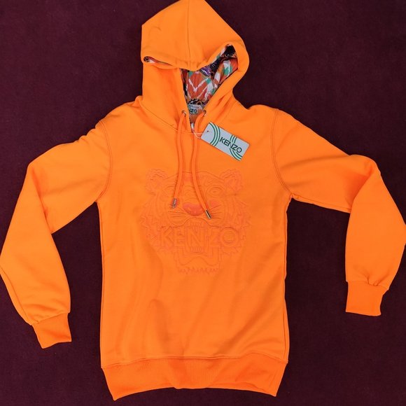 kenzo orange hoodie